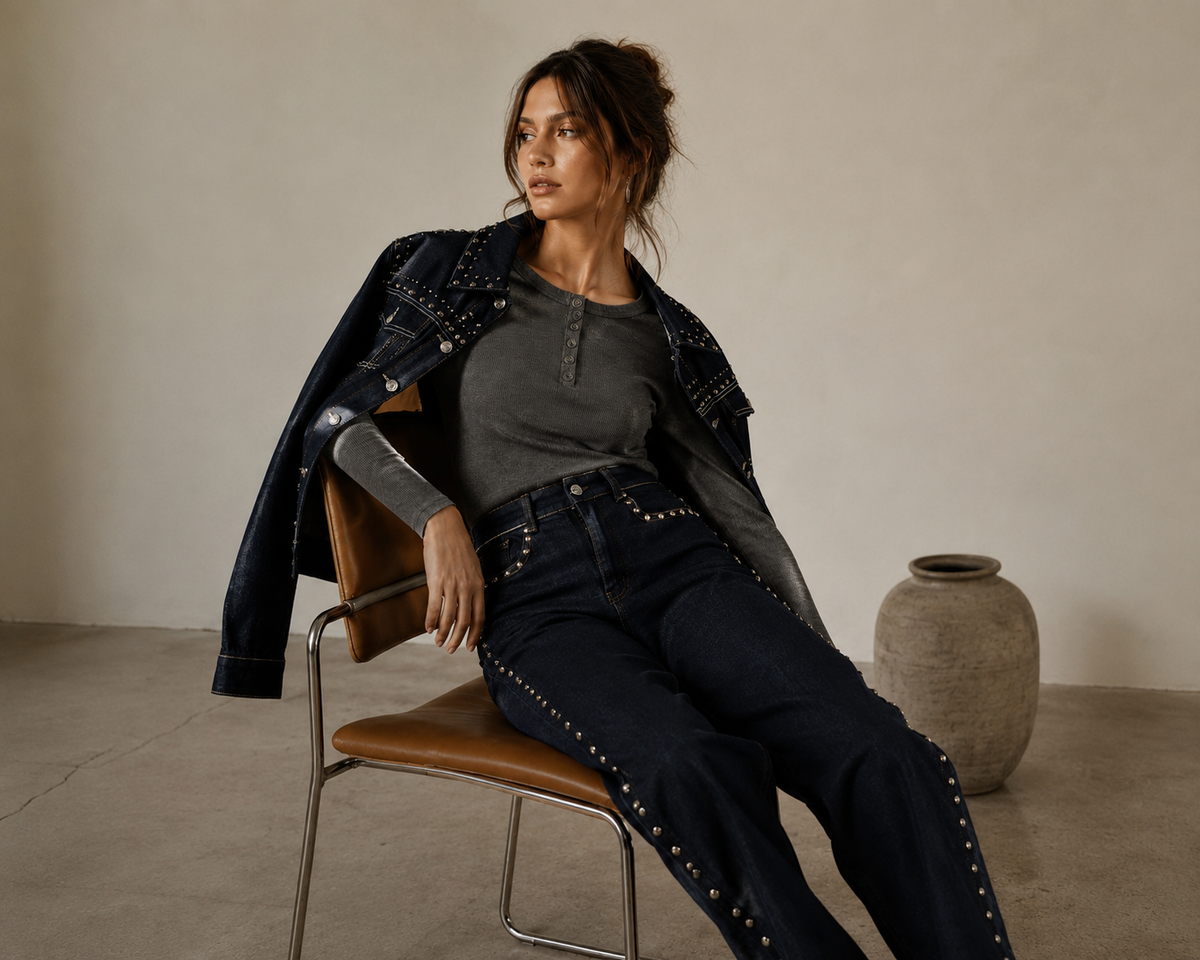 Chaqueta de tachuelas