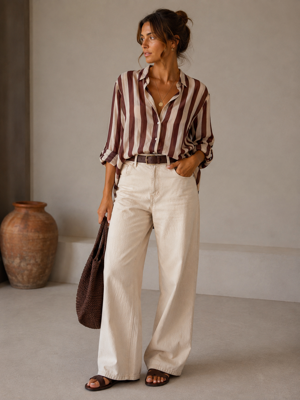 Camisa casual rayas